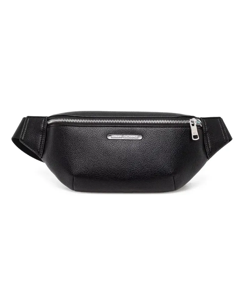 Armani Exchange Strukturierte Gürteltasche - Schwarz Schwarz