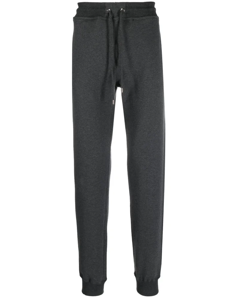 MOORER Tapered-Jogginghose mit Kordelzug - Grau Grau