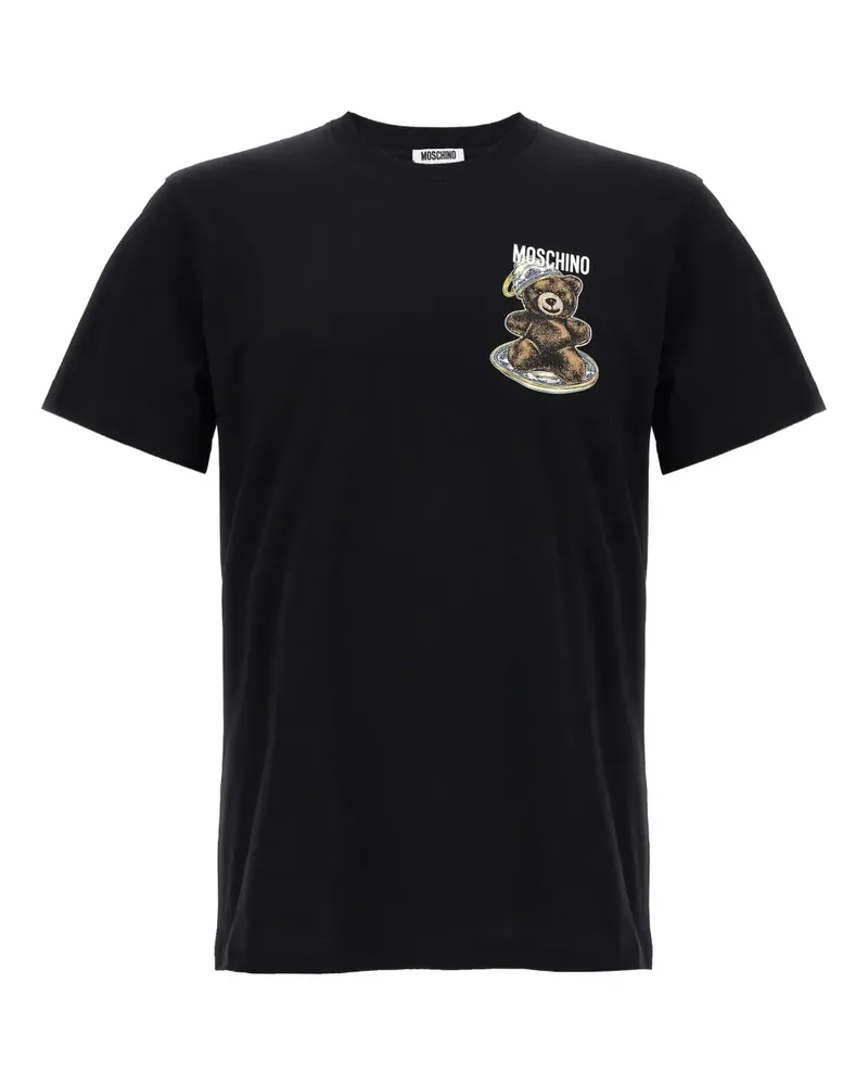 Moschino T-Shirt mit Teddy - Schwarz Schwarz