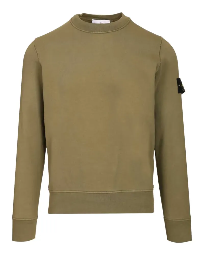 Stone Island logo-patch sweatshirt - Grün Grün