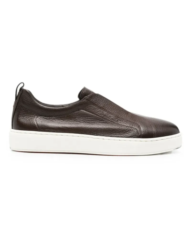Santoni slip-on sneakers - Braun Braun