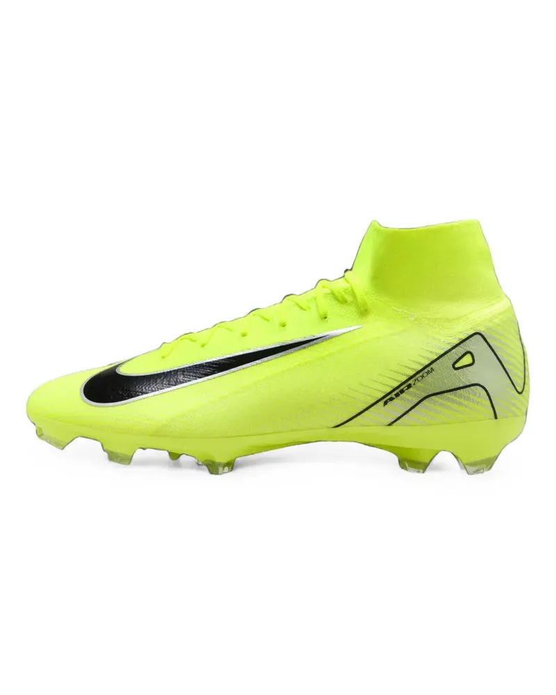 Nike Zoom Mercurial Superfly 10 Pro FG Low-Top-Sneakers mit Logo-Print - Gelb Gelb