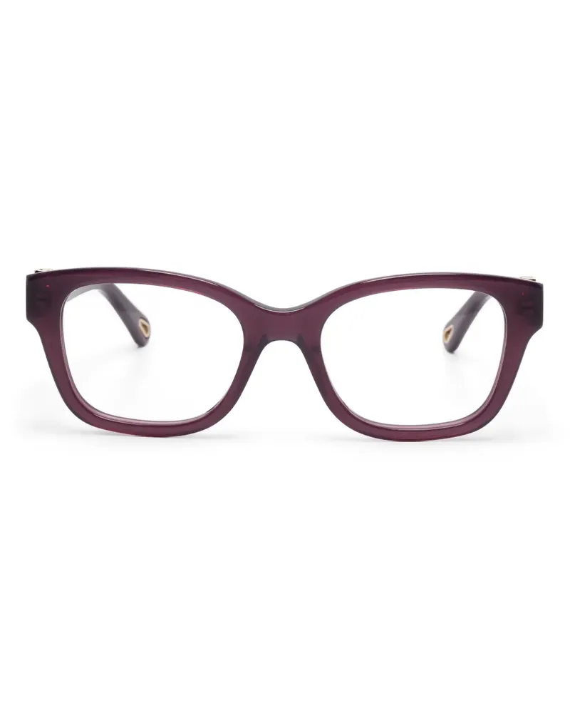 Chloé Brille mit eckigem Gestell - Violett Violett