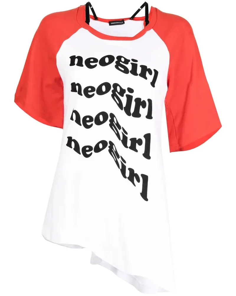 Undercover T-Shirt mit grafischem Print - Rot Rot