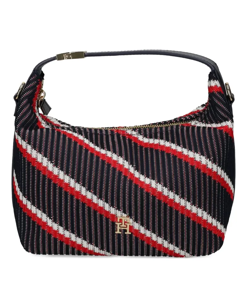 Tommy Hilfiger striped logo satchel - Blau Blau