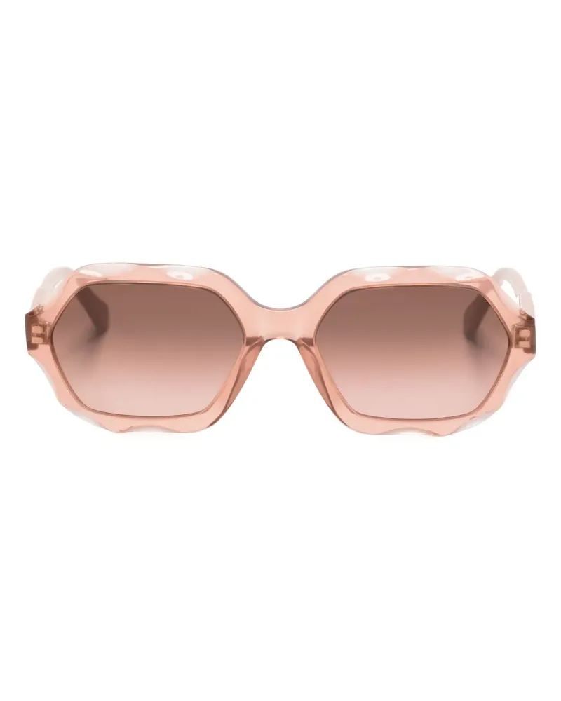 Chloé Olivia Sonnenbrille mit ovalem Gestell - Rosa Rosa