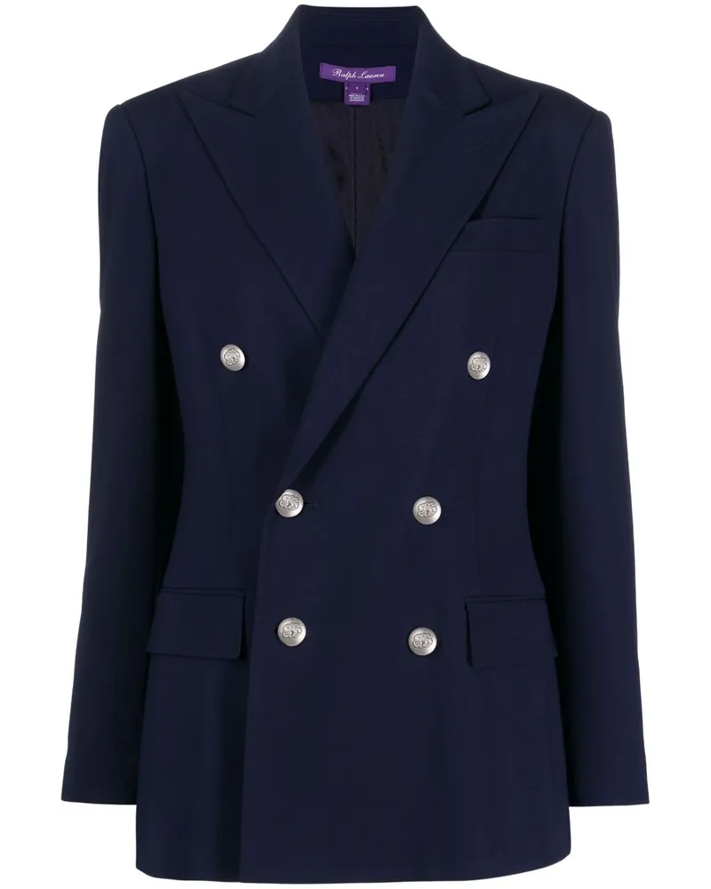 Ralph Lauren Doppelreihiger Mantel - Blau Blau