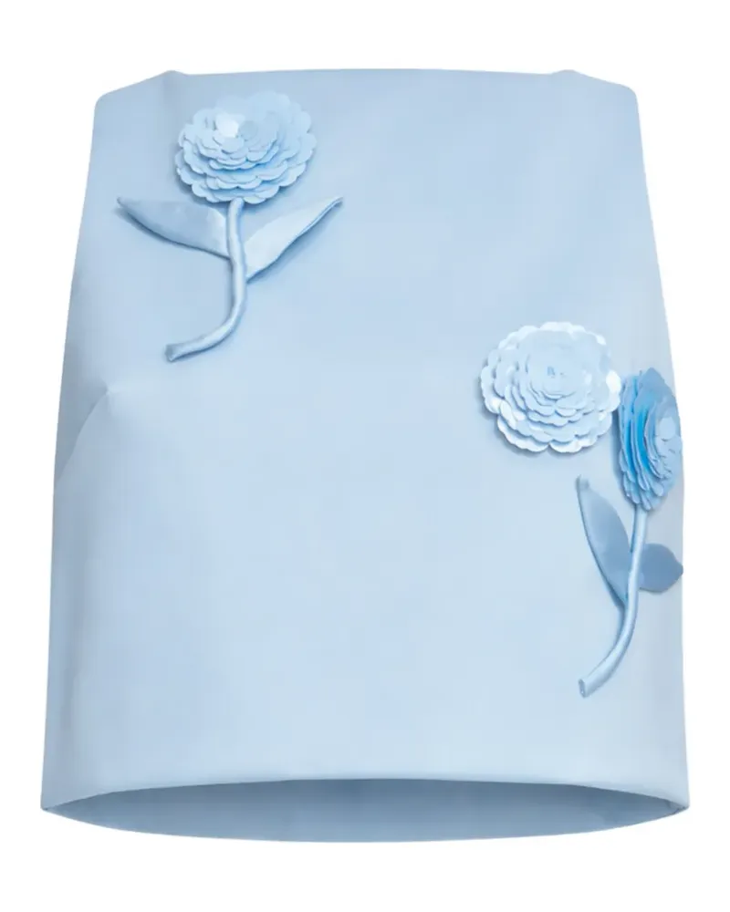 Self-Portrait 3D-flower top - Blau Blau