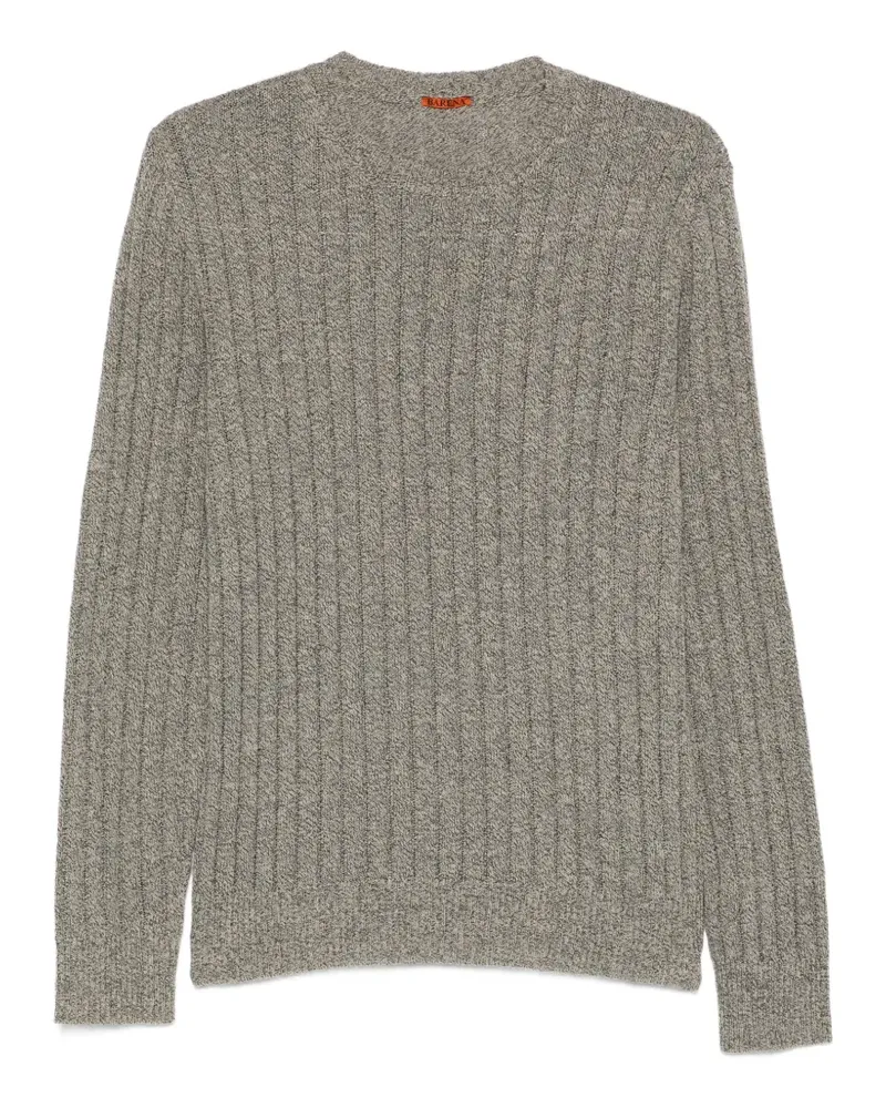 BARENA Gerippter Pullover - Blau Blau