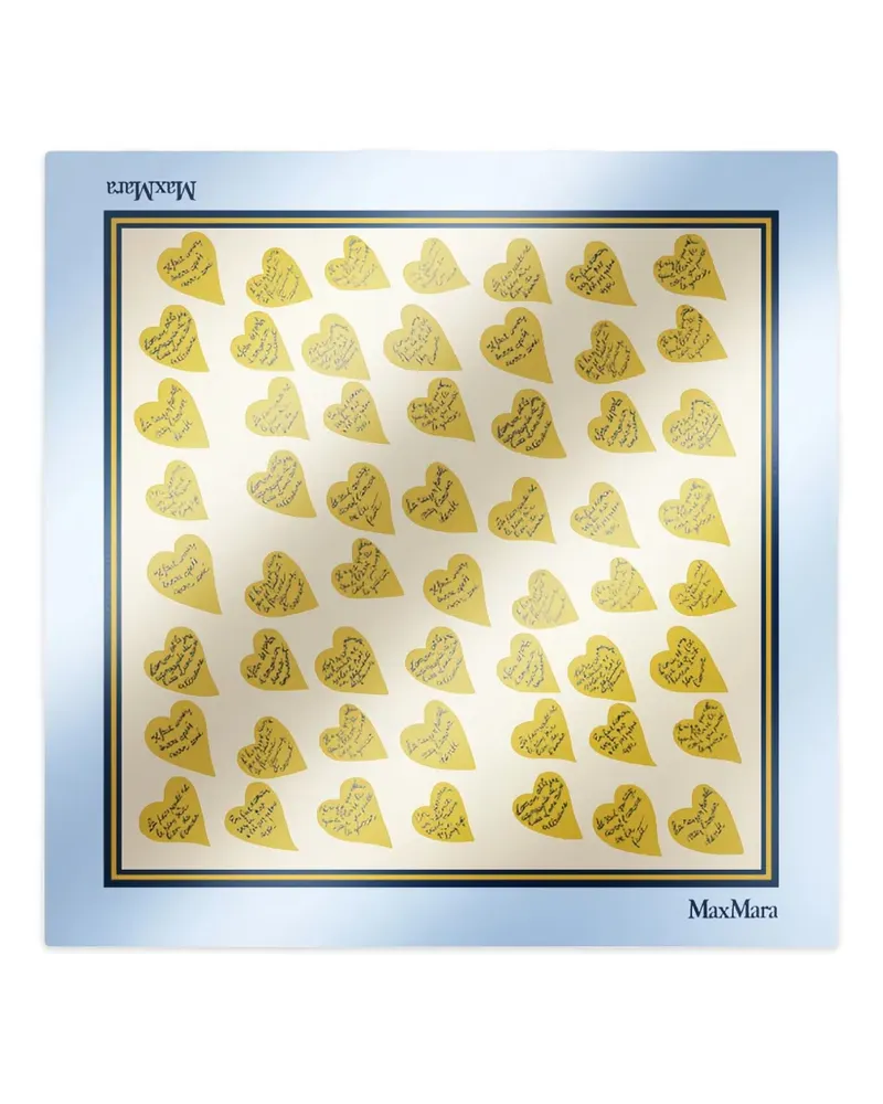 Max Mara printed silk scarf - Gelb Gelb