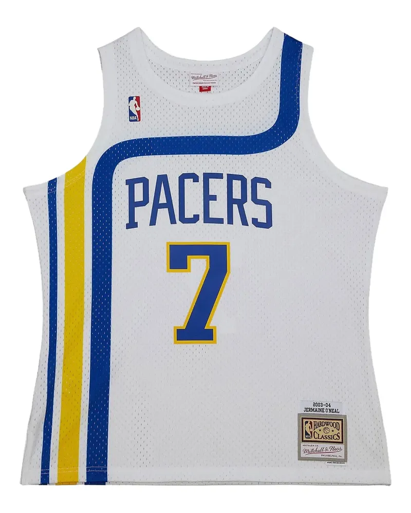 Mitchell & Ness x NBA Jermaine O'Neal Indiana Pacers 2003-04 Trikot - Weiß Weiß