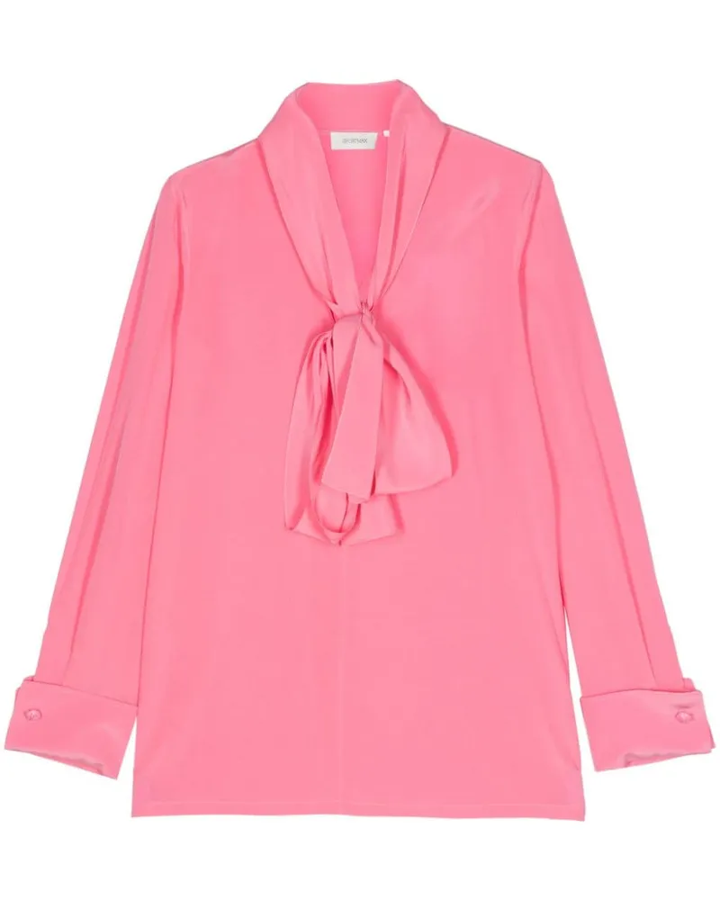 SPORTMAX Elleni Bluse aus Seidenkrepp - Rosa Rosa