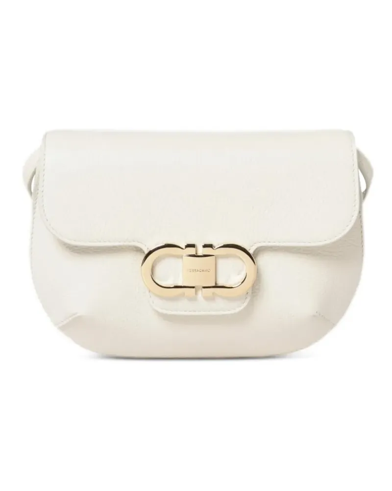Ferragamo Mini Double Gancini Schultertasche - Nude Nude