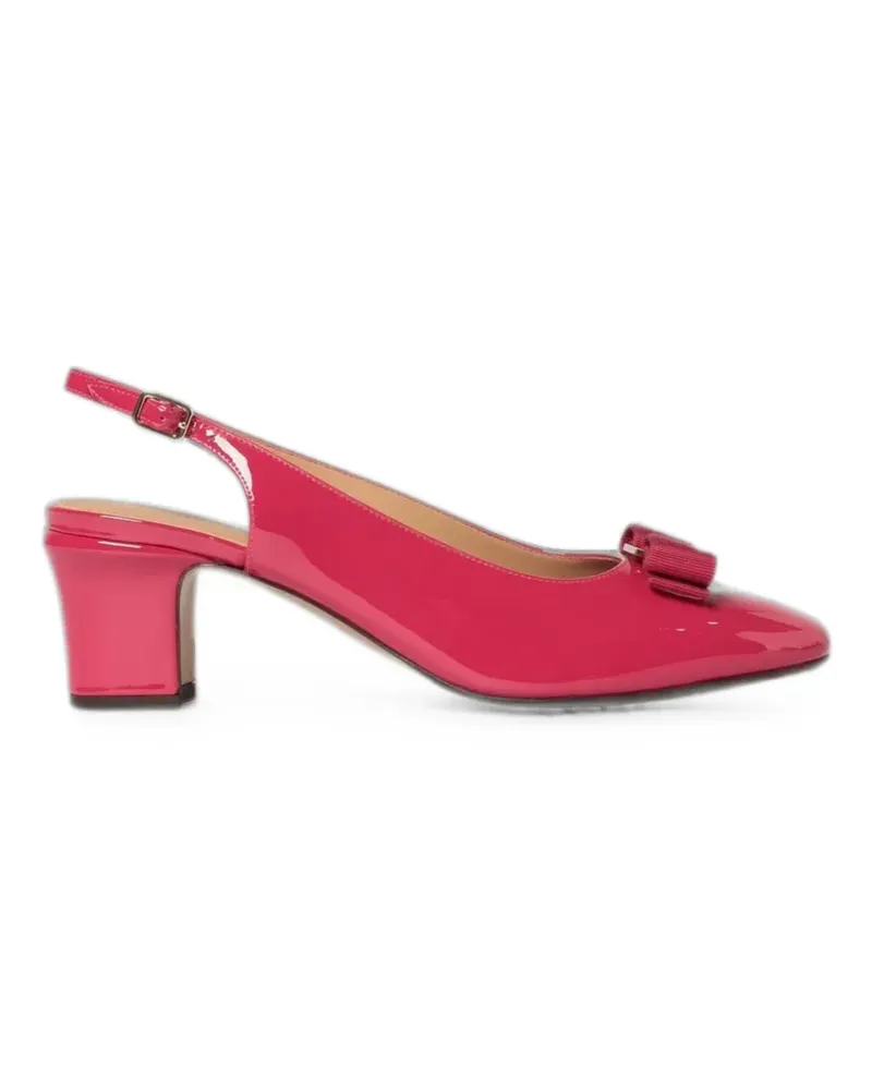 Ferragamo Vara patent-leather sandals - Rosa Rosa