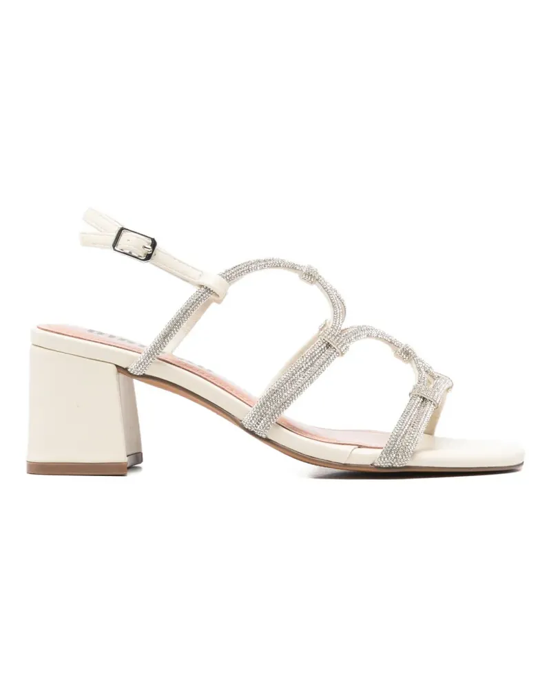 Bibi Lou crystal-embellished multi-strap sandals - Nude Nude