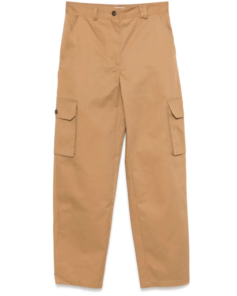 Kitsuné Chino mit Logo-Stickerei - Braun Braun