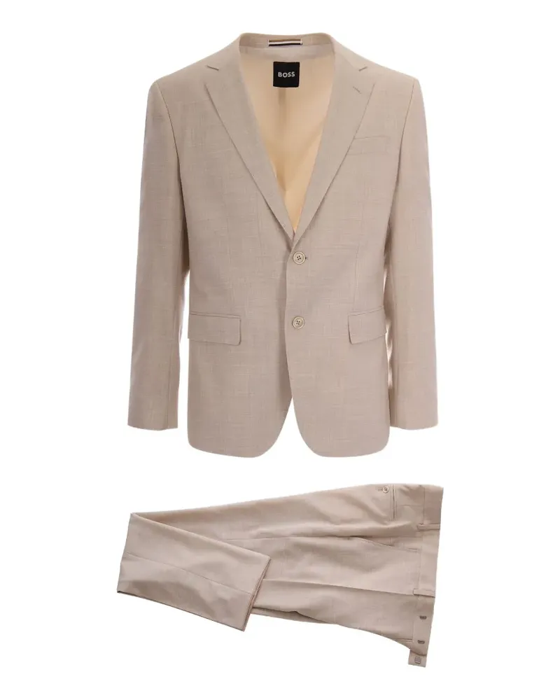 HUGO BOSS button-fastening suit - Nude Nude