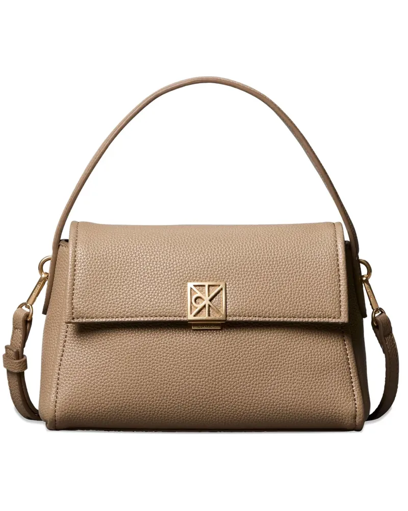 Calvin Klein leather shoulder bag - Nude Nude