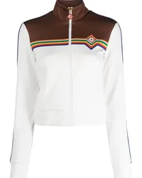 Casablanca Paris Steppjacke mit Einsätzen Weiß