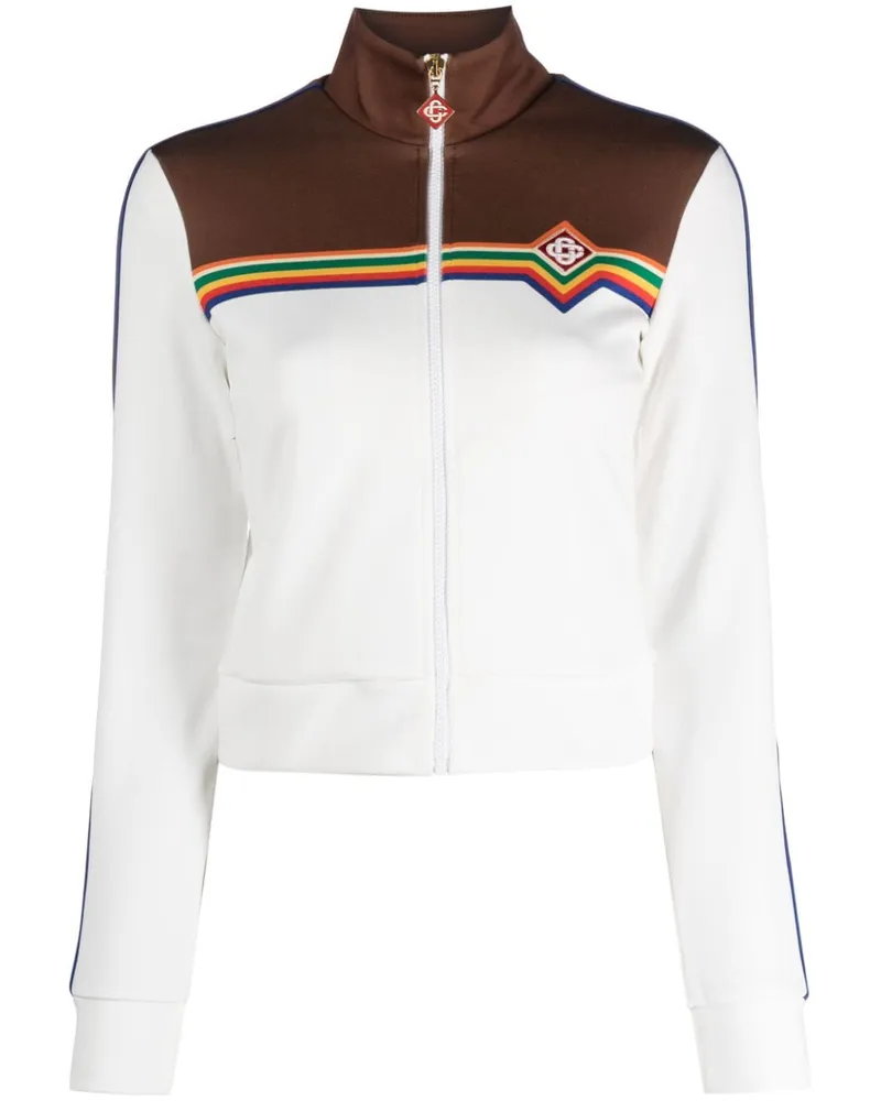 Casablanca Paris Steppjacke mit Einsätzen Weiß