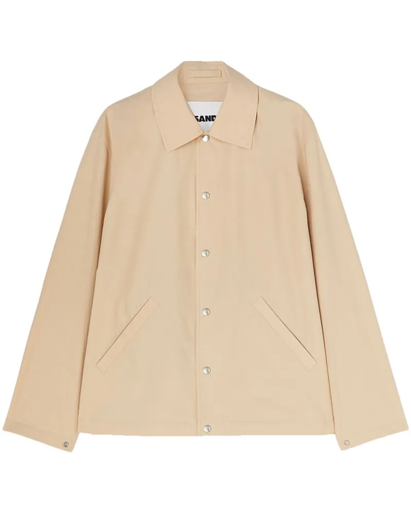 Jil Sander Jacke mit Logo-Print - Nude Nude