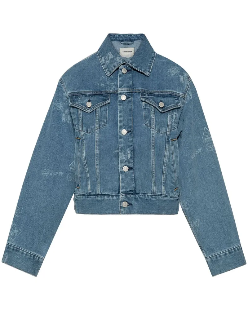 Carhartt WIP Jacke mit grafischem Print - Blau Blau