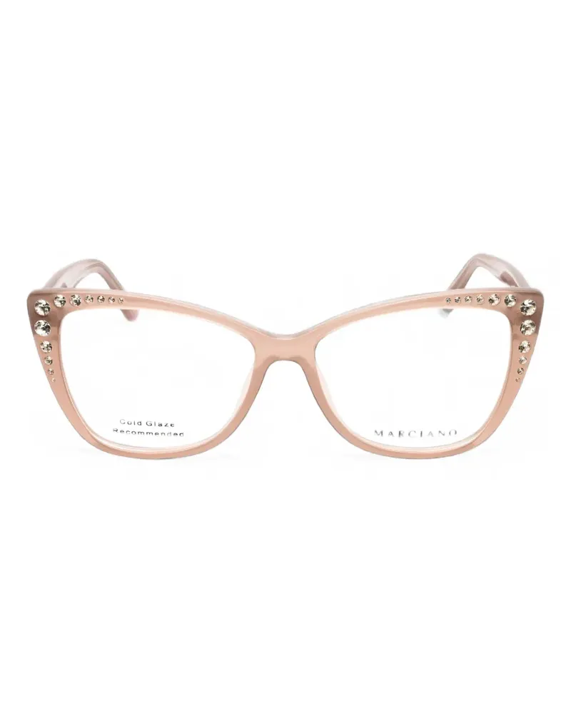 MARCIANO Los Angeles crystal-embellished cat-eye glasses - Rosa Rosa