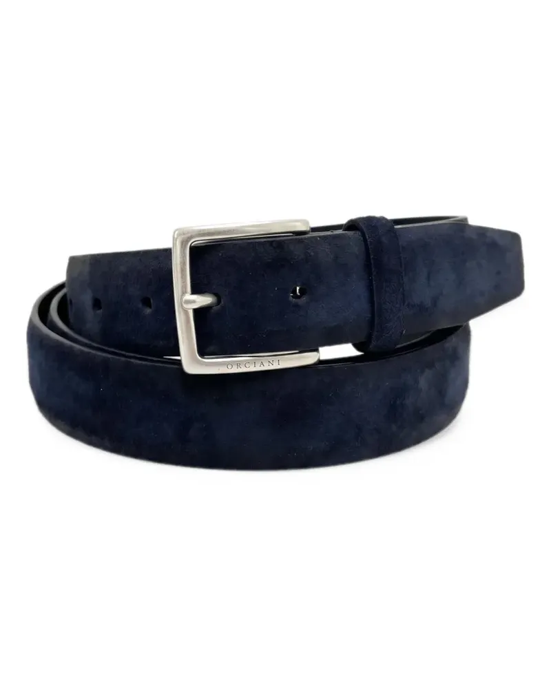 Orciani Cloudy Gürtel aus Wildleder - Blau Blau