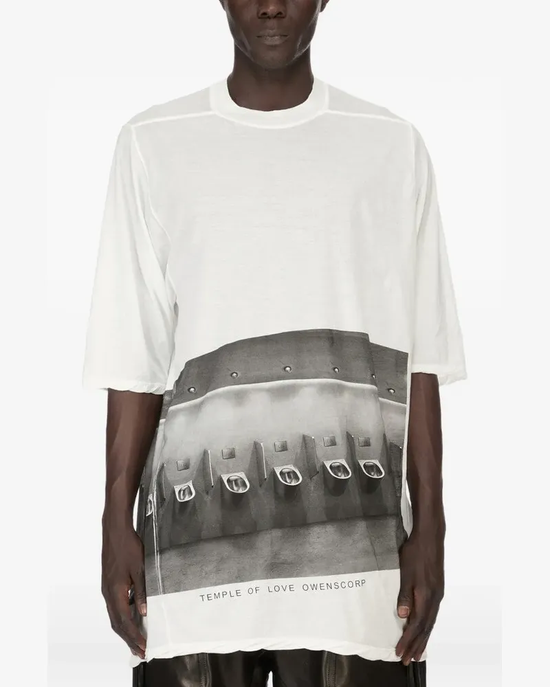 Rick Owens Jumbo T-Shirt - Weiß Weiß