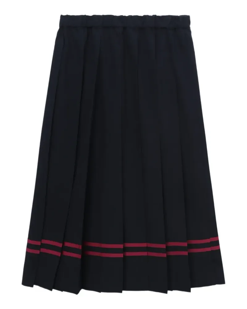 Comme des Garçons pleated midi skirt - Blau Blau