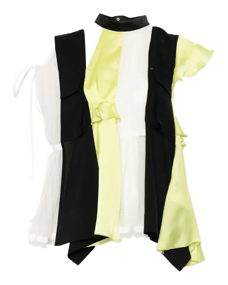 Sacai ruffled blouse - Blau Blau