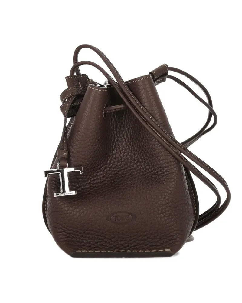 TOD'S Beuteltasche aus Leder - Braun Braun