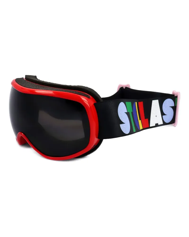 Stella McCartney Sonnenbrille mit Logo-Print - Rot Rot