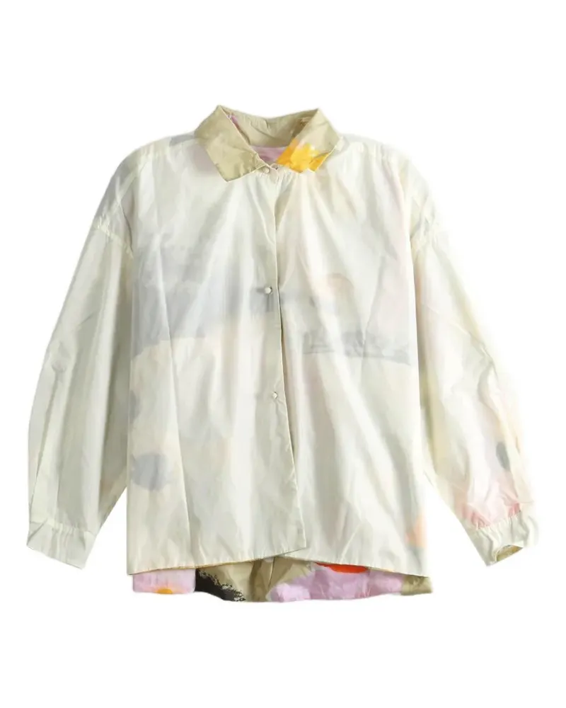 Daniela Gregis graphic-print button-up shirt - Nude Nude