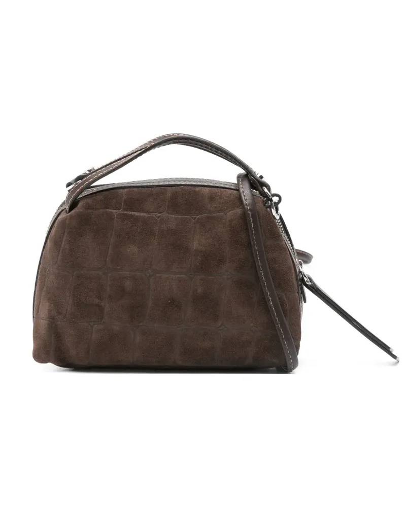 Gianni Chiarini Alifa Tote Bag mit Kroko-Print - Braun Braun
