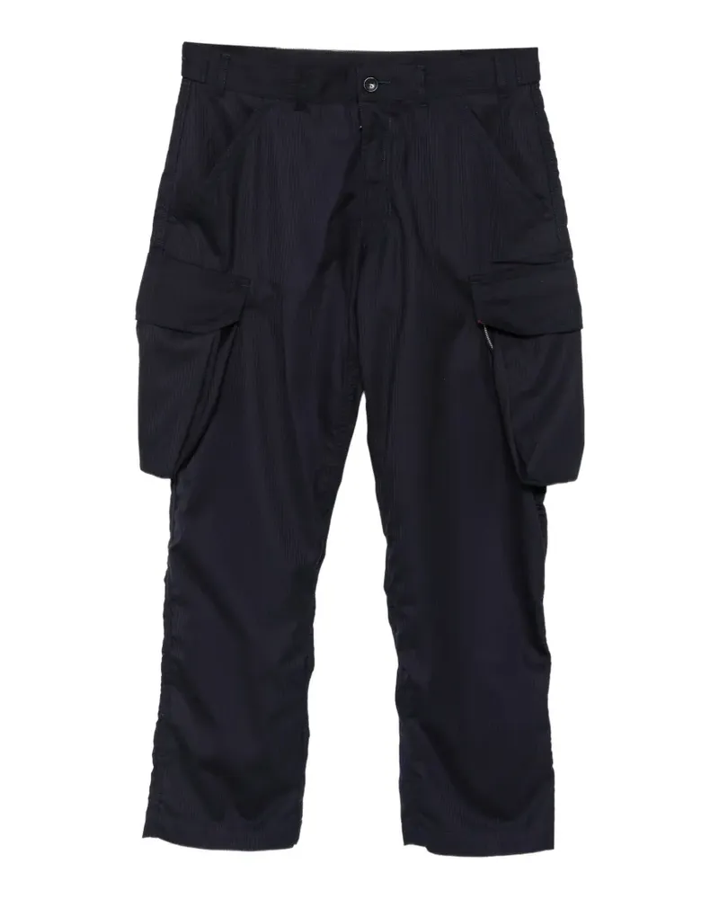 Comme des Garçons pinstripe-pattern cargo pants - Blau Blau
