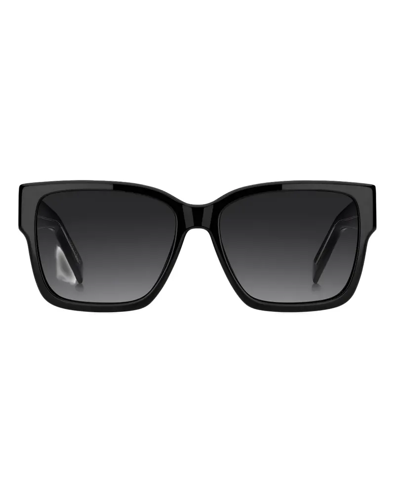 HUGO BOSS Eckige Sonnenbrille mit Logo - Schwarz Schwarz