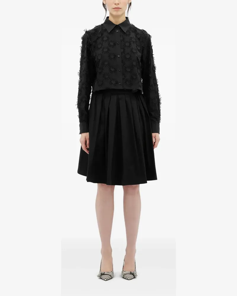 MSGM Rock aus Baumwollstretch - Schwarz Schwarz