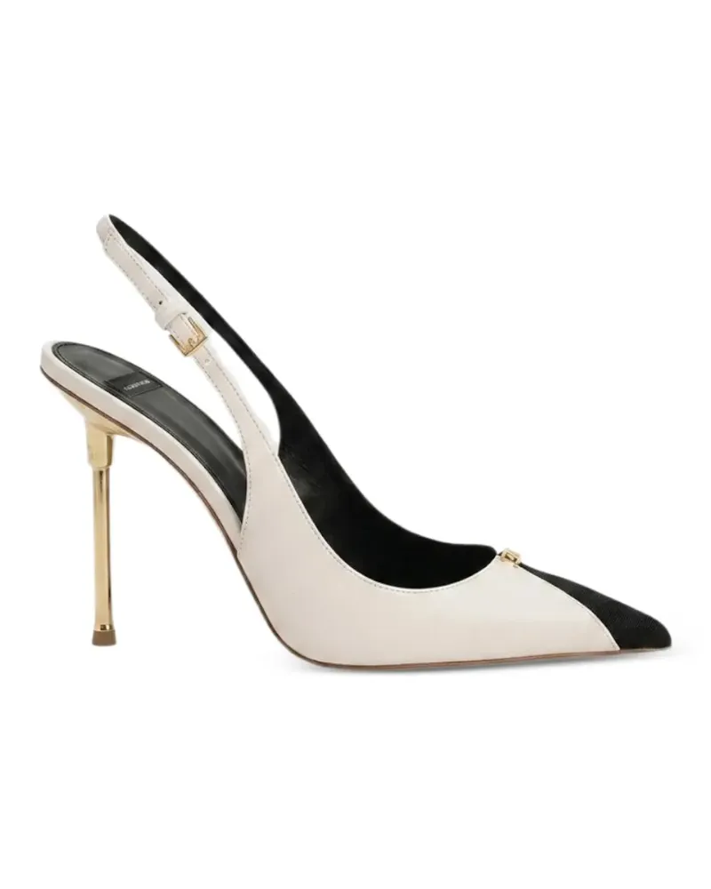 Elisabetta Franchi Zweifarbige Slingback-Pumps - Nude Nude