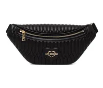 Gesteppte Gürteltasche - Schwarz