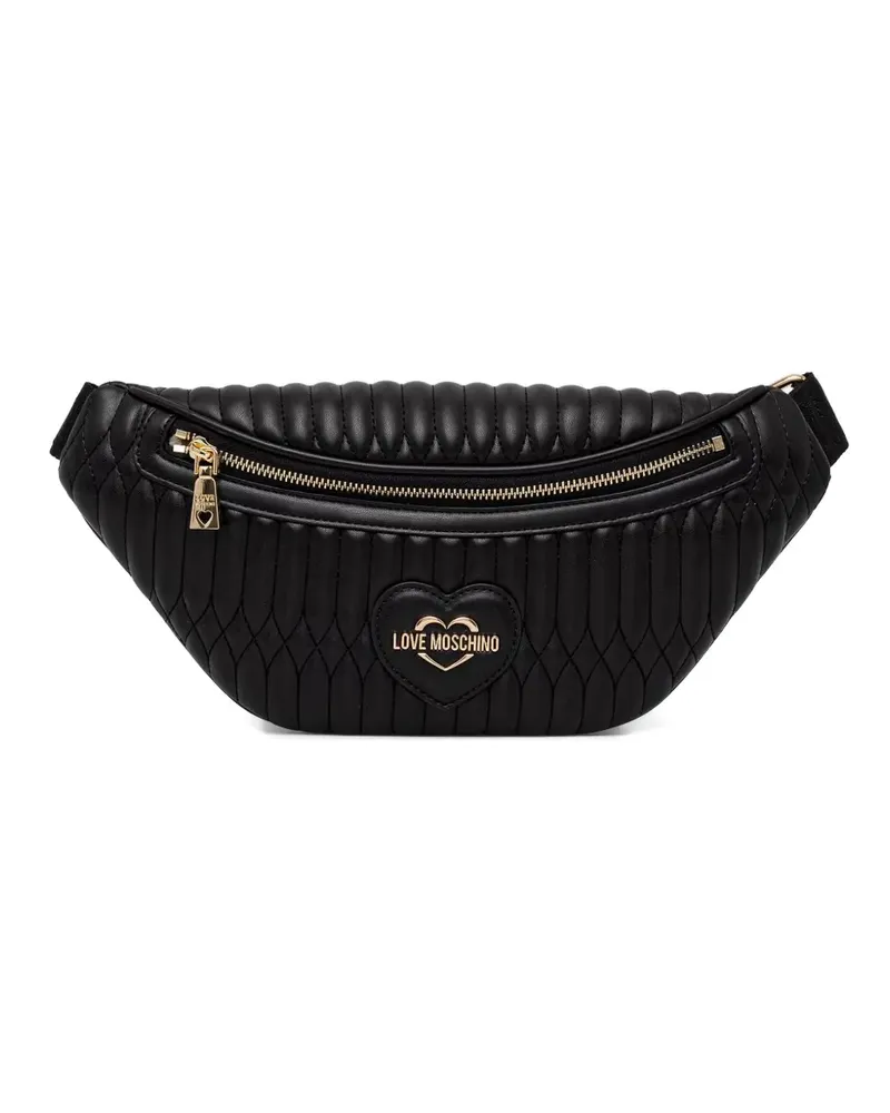 Moschino Gesteppte Gürteltasche - Schwarz Schwarz