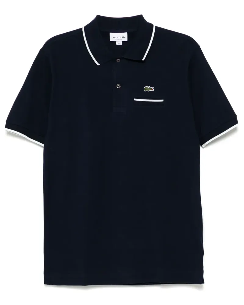 Lacoste Pocket Accent Poloshirt - Blau Blau