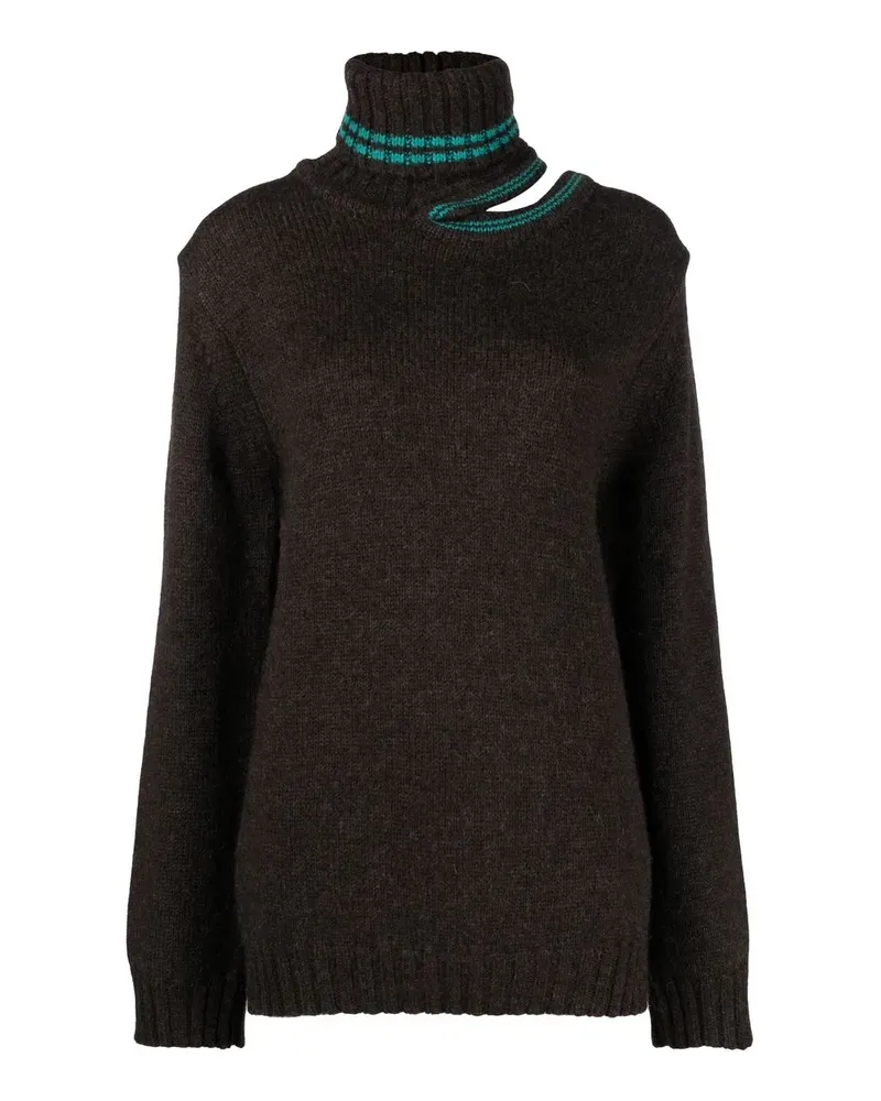 Y/PROJECT Gestrickter Pullover - Braun Braun