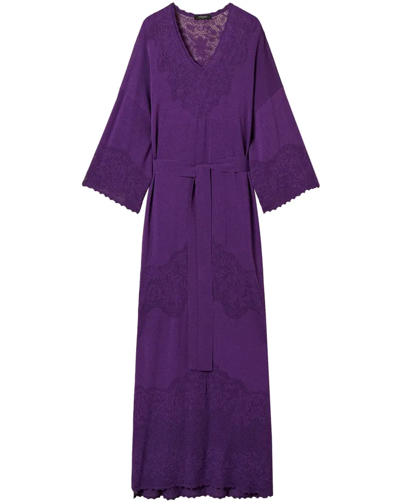 Twin-Set Kleid mit Gürtel - Violett Violett