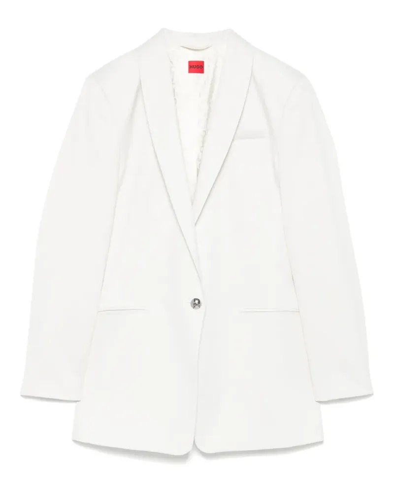 HUGO BOSS Blazer mit Lurex-Detail - Weiß Weiß