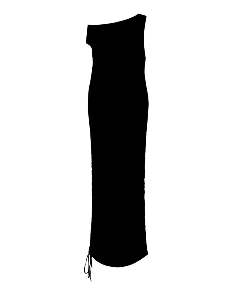 Blumarine one-shoulder ruched maxi dress - Schwarz Schwarz