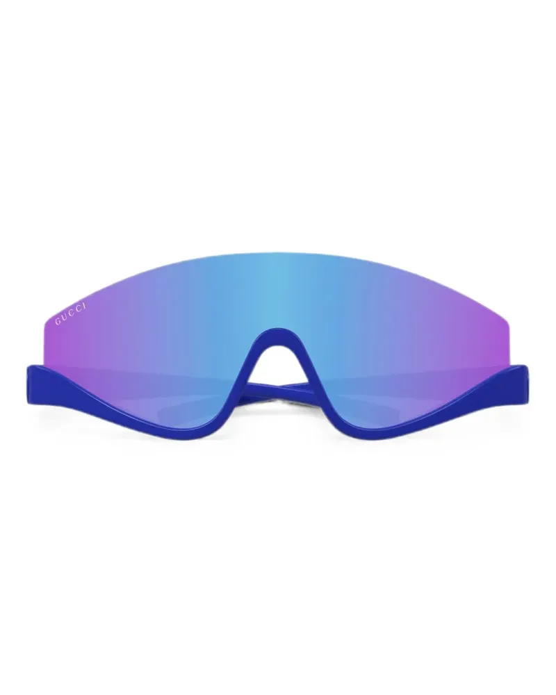 Gucci Sonnenbrille mit geometrischem Gestell - Blau Blau