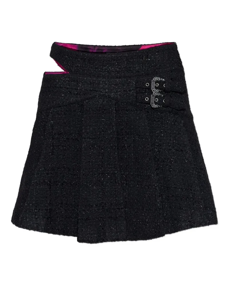 Versace Jeans buckled cut-out mini pleated skirt - Schwarz Schwarz
