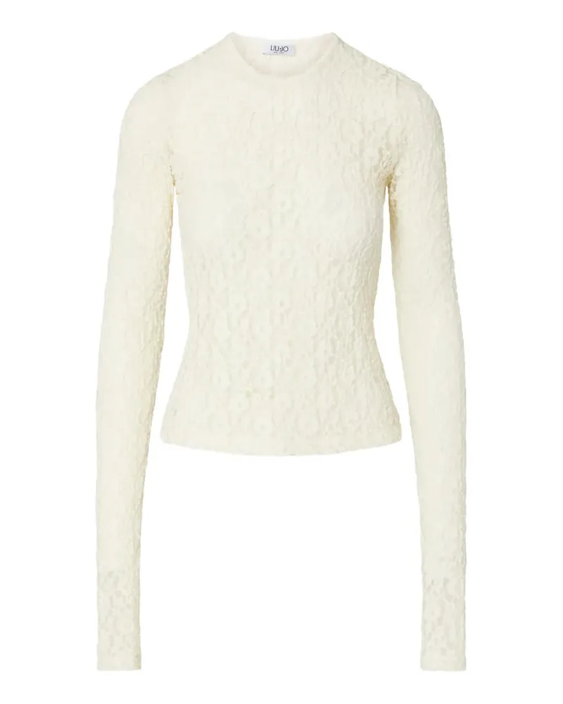 Liu Jo stretch lace top - Nude Nude