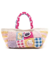 Nannacay Shopper im Patchwork-Design Mehrfarbig